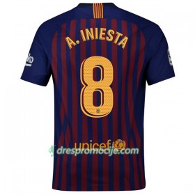FC Barcelona Dres A_Iniesta 8 Domaći 2018/19 Kratkih Rukava